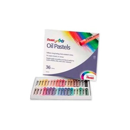 Pentel Oil Pastels, 36 Assorted Colors, Set of 36 PHN36